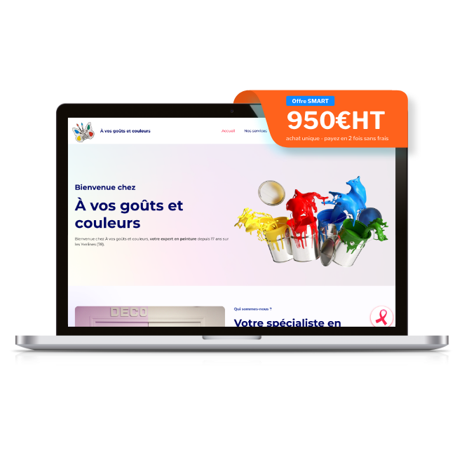 Création de site web pour artisan peintre pas cher