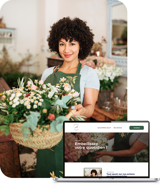 Création de site internet pour fleuriste