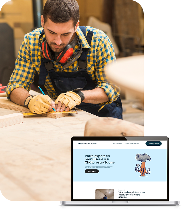 Création de site internet pour menuisier / menuiserie