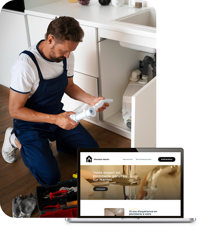 Création de site internet pour plombier