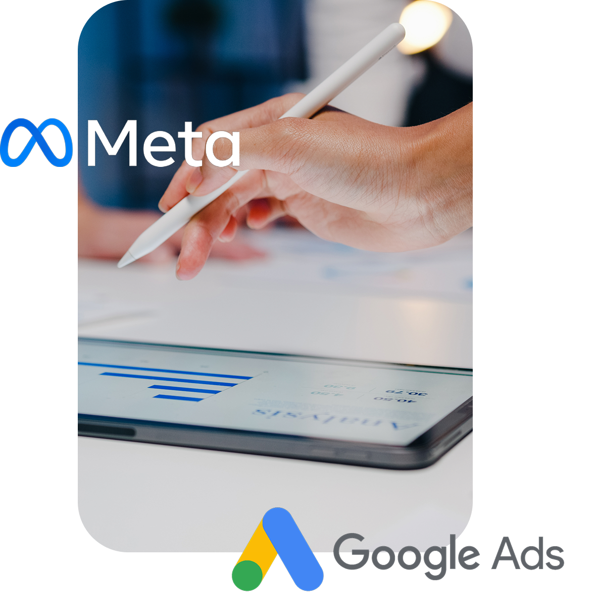 Création et gestion de campagnes publicitaires Google Ads et Meta