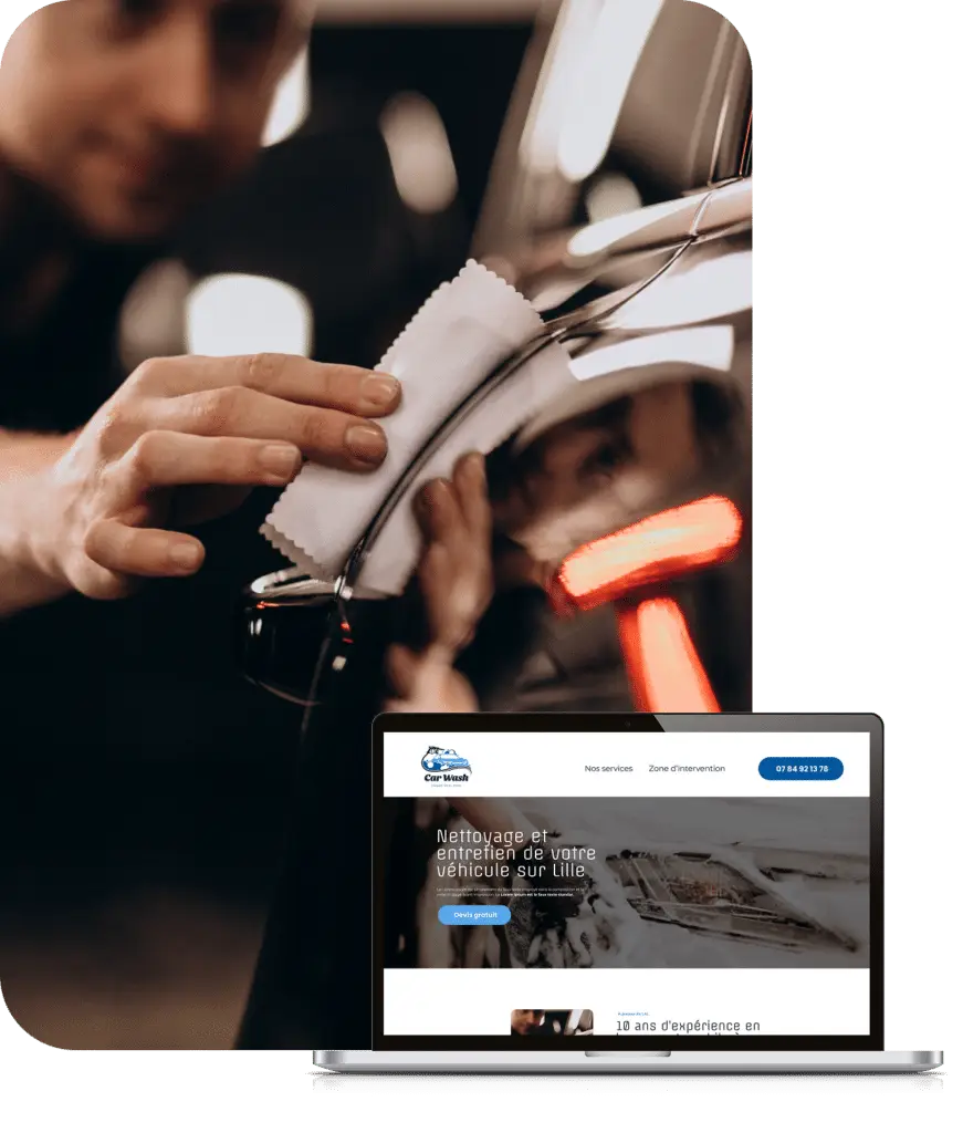 Création de site internet pour agent de lavage auto - préparateur automobile