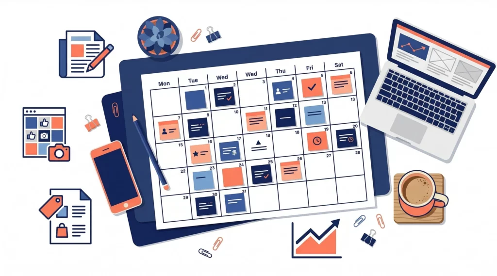 Stratégie de contenu et calendrier éditorial pour site internet